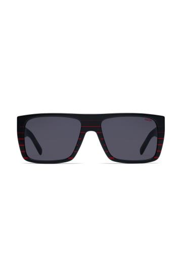 Okulary Słoneczne HUGO Squared Czarne Męskie (Pl38594)